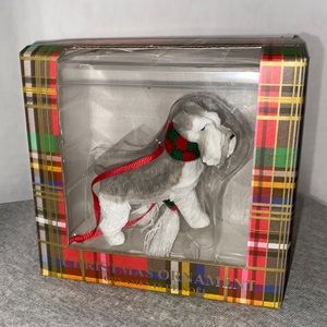 💥NEW💥 Grey Schnauzer Dog Ornament